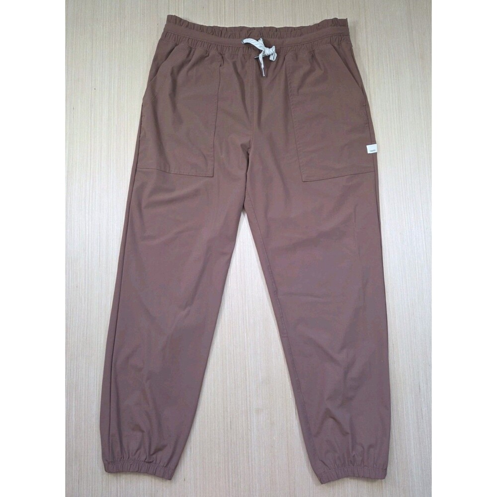 Vuori Women's Large Miles Jogger Pant Ankle Taper Brown Outdoor Casual VW481